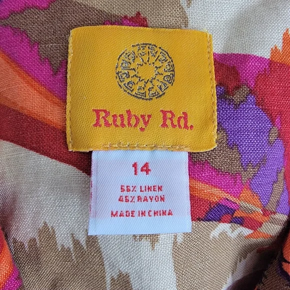 Ruby Rd. Multicolor Abstract Jacket - Picture 6 of 6